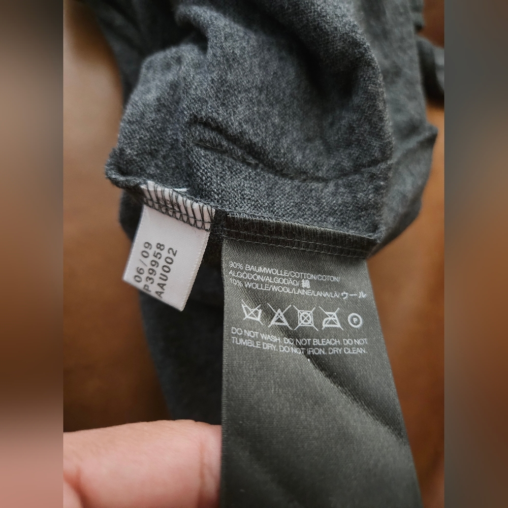 NWT Y-3 Yohji Yamamoto Longline Hooded Cardigan Gray S - Picture 6 of 7